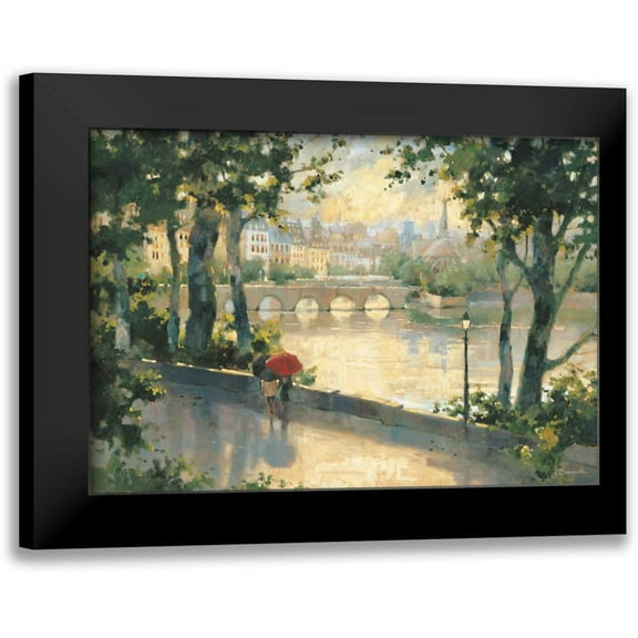 Simandle, Marilyn 14x11 Black Modern Framed Museum Art Print Titled - Paris Evening