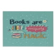 thumbnail image 1 of Book Cutting Board, Books are a Uniquely Portable Magic Inspirational Writing Print in Pastel Colors, Decorative Tempered Glass Cutting and Serving Board, Small Size, Multicolor, by Ambesonne, 1 of 1