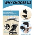 thumbnail image 4 of Portable 360° Adjustable Umbrella Clamp for Stroller, Beach Chair, Camping Seat, and Golf Cart, Universal Fit, Tool-Free Installation, Soft Pads Protect Surfaces, 4 of 5