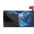 thumbnail image 4 of Mailbox Covers Magnetic Large Size 25.4x20.78 in Mailbox Wraps Post for Garden Yard Decor Blue Glowing Fairy, 4 of 9