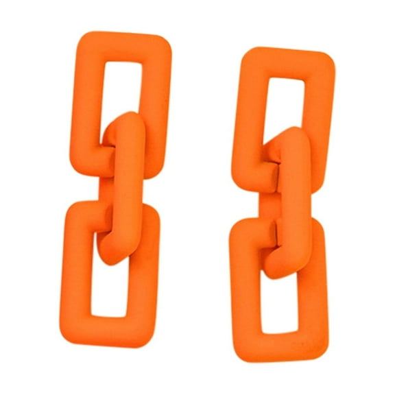 Elegant French Acrylic Earrings for Women Classic Solid Color Retro Style Fashion Statement Lightweight Chic Accessory