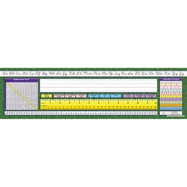 North Star Teacher Resources Desk Plate, Intermediate Contemporary Cursive, Multicolor, 3 Pack