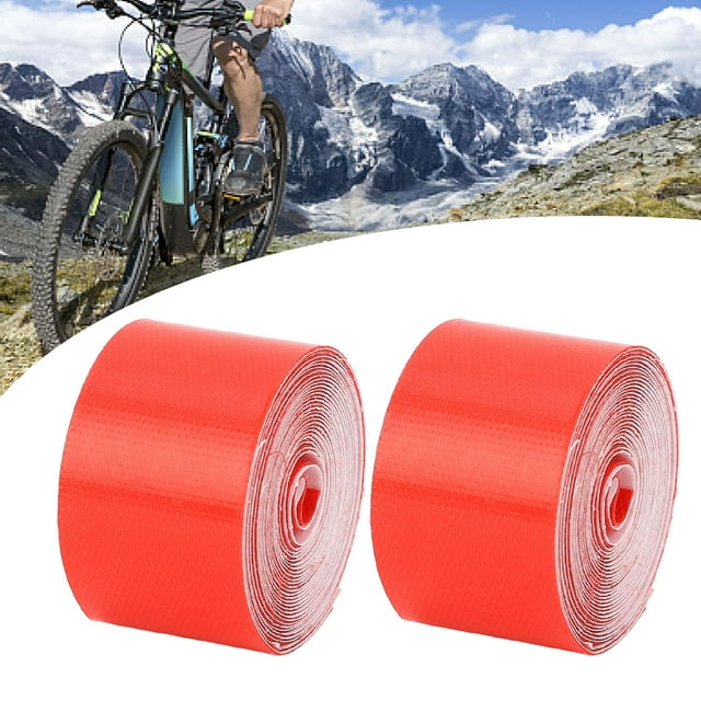 Tire Rim Liner Puncture Proof Tubeless Cycle Tire Protector Rim Strip for Mountain Road Bikes Made of PA Material 6.5FT Long 2PCS
