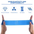 thumbnail image 3 of Uxcell Resistance Loop Exercise Bands 12" Elastic Workout Bands for Working Out Fitness, Blue 10 Pack, 3 of 6