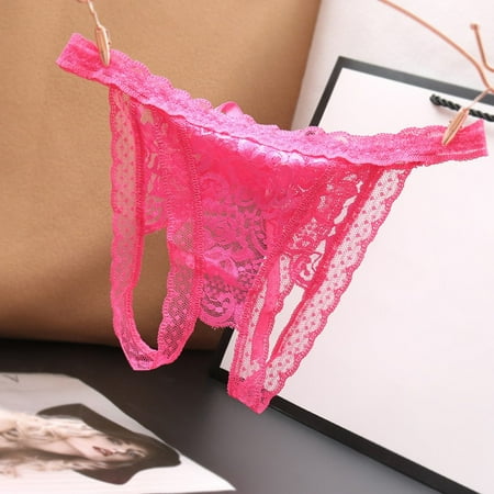 

Sexy Womens Lace Panties Open Crotch Thong G-String Briefs Crotchless Underwear