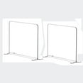 thumbnail image 1 of Separadores de estantes de acrílico transparente, organizador Vertical ajustable, separadores de estantería para bolsos, oficina y baño, 2 uds., 1 of 8