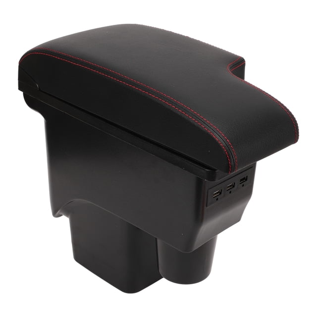Caja para reposabrazos de coche caja de contenido de tienda central cojín de goma con ruido ajuste perfecto con interfaz USB para coche ANGGREK Otros