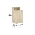 thumbnail image 4 of BizChair Trash Receptacle Enclosure with Upper Tray Shelf Oak, 4 of 12