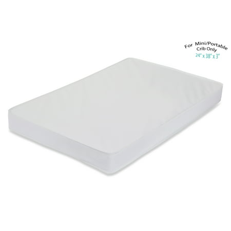 LA Baby 3” Waterproof Mini/Portable Crib Mattress Pad – Non Full (Best Pad For Toddlers)