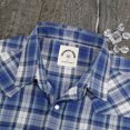 thumbnail image 3 of Dubinik®Mens Shirts Short Sleeve Plaid Shirt Men Bamboo Fiber Western Cowboy Pearl Snap Vintage Casual Plaid Shirts For Men, 3 of 6