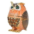 thumbnail image 1 of Metal Jewelry Box, Cute Appearance Strong Durable Owl Trinket Box  For Office Desk, 1 of 8
