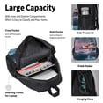 thumbnail image 4 of Easygdp Boat Lighthouse Storm Waves Mochila para Niños y Niñas con Set de Caja de Almuerzo y Estuche para Lápices 3 en 1, Mochila Escolar Estampada para Adolescentes, 4 of 7