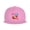 Pink, variant on Snapback Hat Hamburger Fries Cola Flat Brim Adjustable Baseball Cap for Men Women Trucker Hat Navy Blue