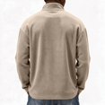 thumbnail image 5 of Men's Quarter Zip Long Sleeve Mock Neck Pullover Sweatshirt S, 5 of 6