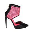 thumbnail image 2 of New Women Liliana Danielle-4 Leatherette Perforated Cuff Pointy Toe Pump, 2 of 6