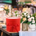 thumbnail image 4 of WRISTBIQUE Red Round Flower Box with Transparent Window Double Layers for Party Floral Arrangements, 4 of 7