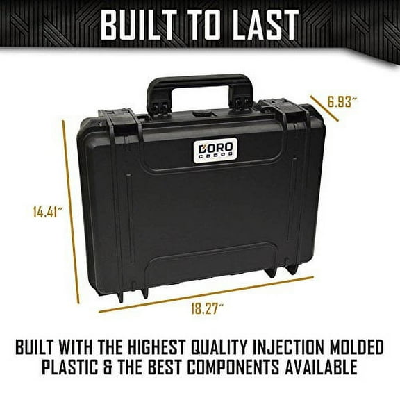 3 Pistol 12 Magazine   Accessories Storage Doro Waterproof Pistol Case with Custom MyCaseBuilder Foam Insert