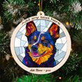 thumbnail image 3 of Tri Stained Glass Suncatcher Ornament – Ornament Gift for Family, Friends, Men & Women, Christmas 2025 Keepsake, 3 of 6