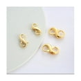 thumbnail image 5 of 3 Pcs Boucle de Connexion Extrémité Accessoires de Bijoux Diy Collier Plaqué Or Boucle de Homard Ressort Boucle, 5 of 5