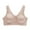 Beige, variant on Amvlyk Sports Bra for Women No Underwire Front Closure Bra Comfort Push Up Wide Shoulder Strap Snap Closing Bra Seamless Soft Full Coverage Bra for Everyday Running Walking Yoga Work