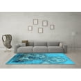 thumbnail image 3 of Ahgly Company Indoor Rectangle Oriental Light Blue Industrial Area Rugs, 5' x 8', 3 of 4