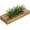Brown, variant on 15 Inch Large Artificial Green Grass Plants in Premium Acacia Solid Wood Decorative Planter, Tabletop Faux Greenery Decor with Wooden Rectangular Container
