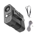thumbnail image 3 of Ventilador con clip para la cintura, ventilador personal, recargable, portátil, de bolsillo, de mano, para correr, viajar, interior, exterior, verano, Gris oscuro, 3 of 8