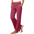 thumbnail image 3 of Noric Women High Waist Straight Golf Pants Stretch Lightweight with Pockets for Golf Training Yoga Commute Trousers, 3 of 9
