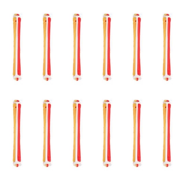 Graflsoa Ensemble de 12 Tringles Permanentes avec Bandes Élastiques pour Usage Salon et Maison, Plusieurs Tailles et Couleurs (Rouge et Jaune Inclus)