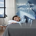 thumbnail image 2 of Cooling Comforter Queen Size, Cooling Blankets for Hot Sleepers and Night Sweats,TENCEL™ Lyocell Summer Comforter Grey, 2 of 7