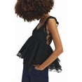 thumbnail image 2 of Women Sexy- Summer - Tops Lace Ruffle Layered Babydoll Crop Y2k Going Out Party Streetwear Black L, 2 of 6
