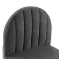 thumbnail image 7 of Modway Isla Dining Side Chair Upholstered Fabric Set of 2 in Black Charcoal, 7 of 7