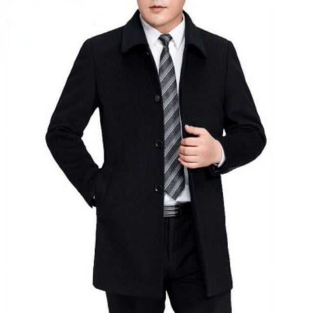 QueenLine 100% Cashmere Mid-long Jackets for Business Casual Woolen Coat