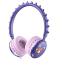 thumbnail image 2 of Linyer Wired Headphones Ergonomic Children Earphones Adjustable Headband Students Teens Cute Headset Household Travel Computer Tablets Purple, 2 of 7