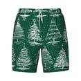 thumbnail image 4 of Lsque Mens Swim Trunks Christmas Trees Pattern - Bathing Suit Compression Liner - Beach Swim Shorts Swimwear - (S-3XL) - Stretch Quick Dry -Small, 4 of 9