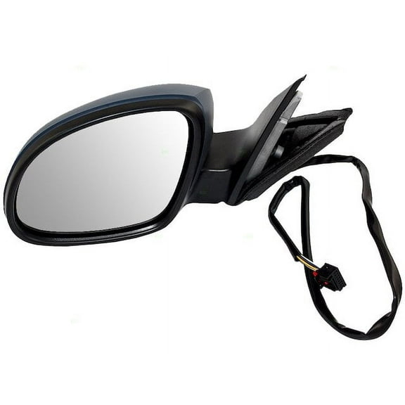 Left Driver Side Power Mirror - Manual Folding - with Heat and Turn Signal - without Memory and Puddle Light - Compatible with 2009 - 2018, 2020 Volkswagen Tiguan 2012 2013 2014 2015 2016 2017