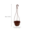 thumbnail image 2 of GOOHOCHY Red Plastic Hanging Planters 6Sets Ideal for Indoor and Outdoor Use in Home and Shopping Mart, 2 of 8