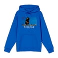 thumbnail image 5 of Beetlejuice Sandworm Adult Blue Long Sleeve Hoodie-Medium, 5 of 7