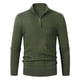 thumbnail image 1 of Suéter informal de manga larga con cuello alto y cremallera para hombre Pompotops  oipoqjl39510, 1 of 5