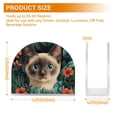 thumbnail image 4 of Yayeee Napkin Holder for Table Kitchen Paper Tissue Organization, Flowers and Cat, 4 of 8