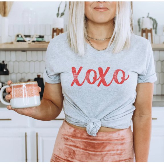 XOXO Graphic Short Sleeve Tshirt Plus Size