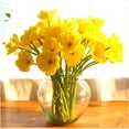 thumbnail image 2 of 10pcs Yellow Artificial Poppy Fake Flowers ,13" PU Silk Poppy Flowers for Mother's Day Easter Memorial Day Veterans Day Home Kitchen Wedding Table Centerpiece Decor, 2 of 16