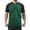 Green, variant on Krdevn Men's Color Blocked Button Open Neck Pineapple Grid Raglan Sleeves for Men Casual Loose Sports Business Short Sleeved T Shirt,M