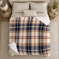 thumbnail image 5 of Classic Plaid Fall Fireplace Autumn, Festive Artistic Scene, Warm Flannel Blanket for Ranch House and Living Room, Animal Lovers Thanksgiving Gift, Festive Home Decor, 5 of 9