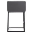 thumbnail image 3 of Manhattan Comfort Embassy 25" Faux Leather Counter Stool in Gray, 3 of 5