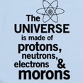 thumbnail image 2 of CafePress - Universe Is Made Of Morons Body Suit - Baby Light Bodysuit, Size Newborn - 24 Months, 2 of 4