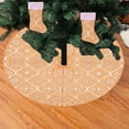 thumbnail image 5 of Two Piece Christmas Tree Skirt And Sock Set With Easy Slit Installation Round Tree Cover For Festive Decor Versatile Home Or Event Decoration And Seasonal Accessory, 5 of 6