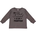 thumbnail image 3 of Inktastic My Best Friend is My Pawpaw with Hearts Boys or Girls Long Sleeve Toddler T-Shirt, 3 of 5