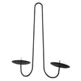 thumbnail image 3 of CoudarTitie Candle Sconce Pillar Candles Stand Iron Wall Candle Holder Decorative for Dining Without Circle, 3 of 9