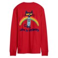 thumbnail image 2 of Pete The Cat - Life Is Groovy - Men's Long Sleeve Graphic T-Shirt, 2 of 5